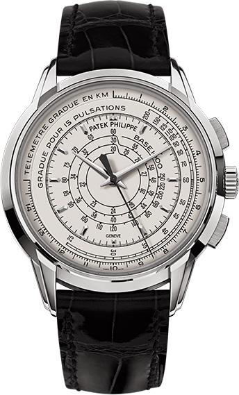 Patek Philippe 5975G-001 Multi-Scale Chronograph White Gold Men watches